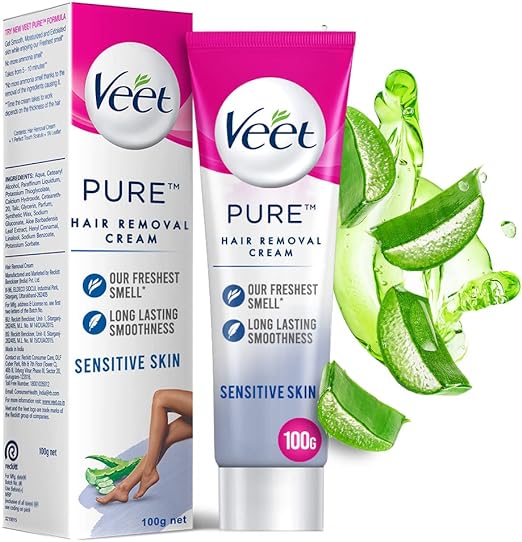 Veet Silk & Fresh Hair Removal Cream, Sensitive Skin - 100g